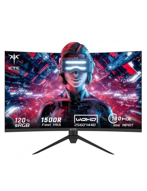 KTC H27S17 Monitor da gioco 27 pollici 2560x1440 QHD 180Hz HVA Curvo 1500R 1ms Tempo di risposta Standard di montaggio Vesa Sconto di tempo limitato