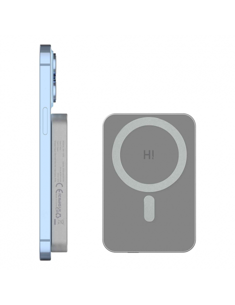HINOVO MB1-10000 10000mAh Power Bank Wireless Magnetico in Metallo Batteria Mag-Safe per iPhone 14/13/12 Offerta speciale