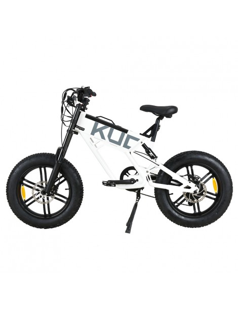 KUGOO T01 20*4.0 Pollici Pneumatici Bicicletta elettrica Motore 48V 500W Batteria 13Ah Velocità Massima 38km/h - Bianco Offerta esclusiva