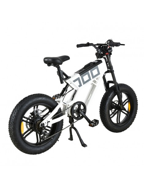 KUGOO T01 20*4.0 Pollici Pneumatici Bicicletta elettrica Motore 48V 500W Batteria 13Ah Velocità Massima 38km/h - Bianco Offerta esclusiva