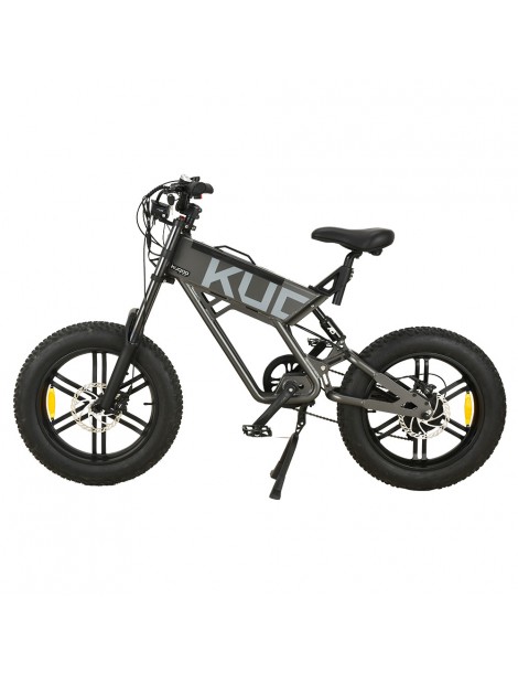 KUGOO T01 20*4.0 Pollici Pneumatici Bicicletta elettrica Motore 48V 500W Batteria 13Ah Velocità Massima 38km/h - Grigio Vendite stagionali
