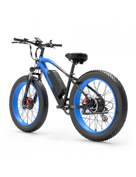 LANKELEISI MG740 PLUS 26*4.0'' Pneumatici Bici Elettrica 1000W*2 Doppio Motore 48V 17.5Ah Batteria - Blu Cyber Monday