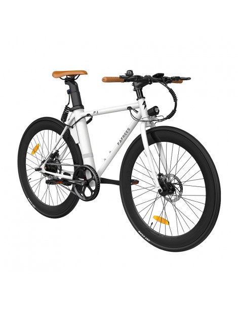 FAFREES F1 700C*28C Pneumatici da Strada Bici Elettrica - 250W Motore Brushless & Batteria 36V 8.7Ah - Bianco Smaltimento dello stoccaggio