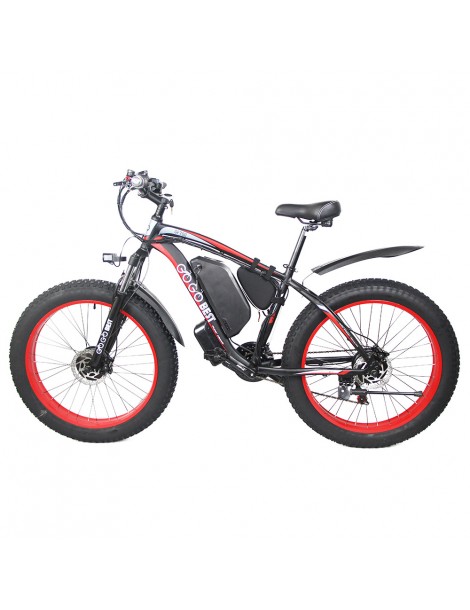 GOGOBEST GF700 26*4.0 Pneumatici Grassi Mountain Bike Elettrica 1000W Motore Brushless 48V 17 5Ah Batteria – Rosso Latest fashion