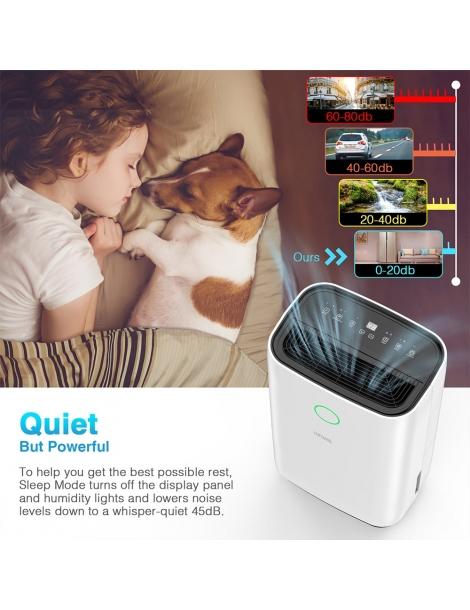 Luko Ol20-d025c Deumidificatore Portatile Capacità Di Deumidificazione 20l Timer 24 Ore Bassa Rumorosità - Bianco Grandi sconti