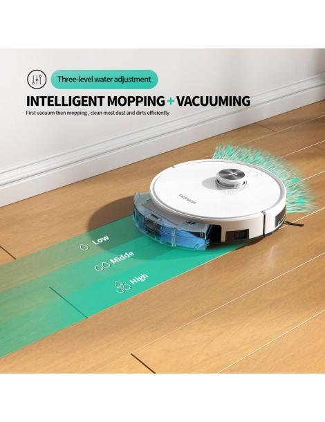 Tesvor S7 Pro Robot Aspirapolvere con Funzione Mop Aspirazione 6000Pa Navigazione Laser Pattumiera 600ml Bestseller
