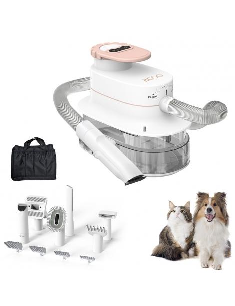 JIGOO P300 Kit aspirapolvere per animali domestici 11 in 1 3 modalità di velocità contenitore per la polvere da 4 litri Liquidazione
