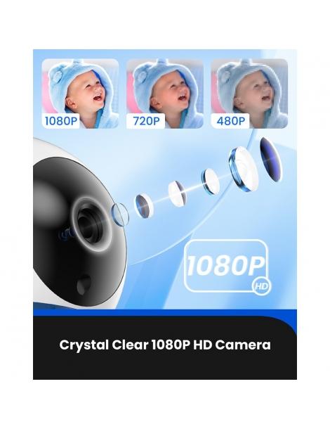 Baby Monitor Proscenic BM300 telecamera HD 1080P schermo da 5 pollici visione notturna audio a due vie Rilascio limitato