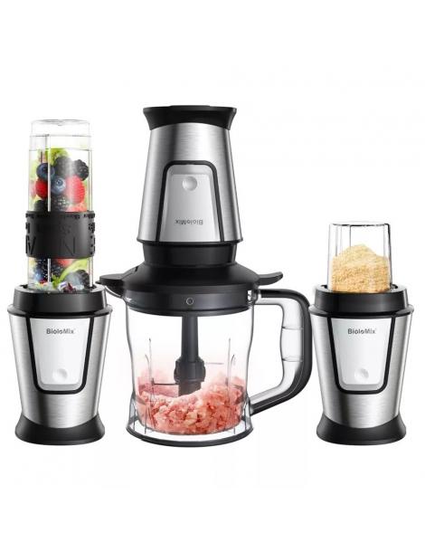 BioloMix TB23M Robot da cucina multifunzione 3 in 1 spremiagrumi portatile da 700W materiale plastico per alimenti Sostegno trimestrale