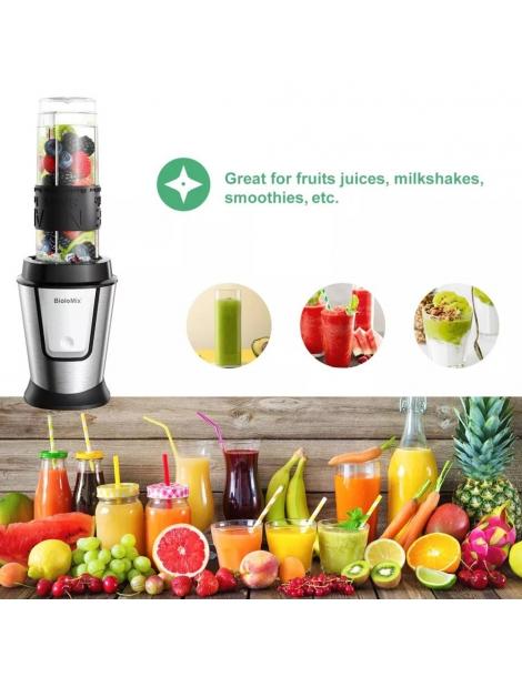 BioloMix TB23M Robot da cucina multifunzione 3 in 1 spremiagrumi portatile da 700W materiale plastico per alimenti Sostegno trimestrale