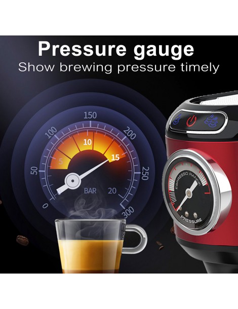 Sonifer SF3558 1450W Caffettiera elettrica per caffè espresso pompa a 15 bar cappuccinatore con schiuma di latte Trasporto libero internazionale
