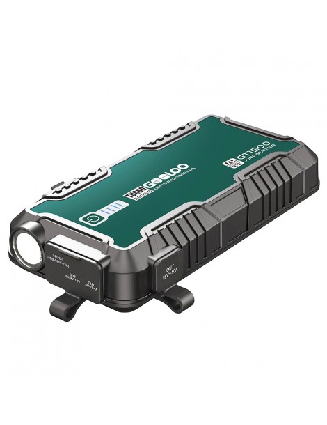 GOOLOO GT1500 avviatore di emergenza avviamento auto con picco di 1500A alimentatore portatile impermeabile da 12 V Sconti questo mese