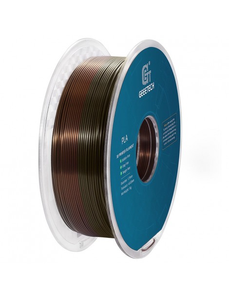 Geeetech Filamento Silk PLA per stampante 3D precisione dimensionale 1 75 mm /- 0 03 mm Bobina da 1 kg - Arcobaleno di bronzo Italy