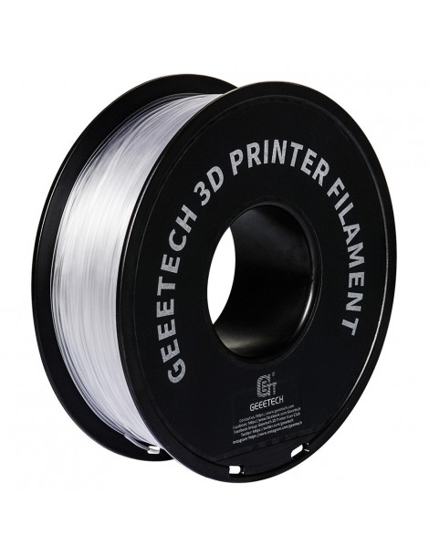 Geeetech Filamento PETG per stampante 3D precisione dimensionale 1 75 mm /- 0 03 mm Bobina da 1 kg (2 2 libbre) - Trasparente Italia