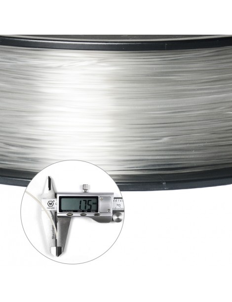 Filamento PLA Geeetech per stampante 3D precisione dimensionale 1 75 mm /- 0 03 mm Bobina da 1 kg (2 2 libbre) - Trasparente Promozione