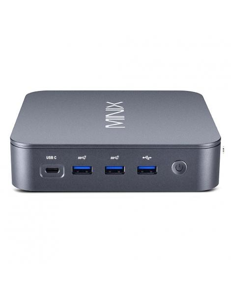 MINIX J51-C8 Max Mini PC in alluminio Windows 11 Pro 8GB DDR4 512GB M.2 PCIe NVMe SSD WiFi 6 - Grigio metallizzato Outlet