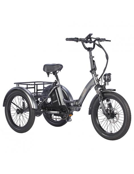 FAFREES F20 Mate Triciclo elettrico motore brushless 500W batteria 48V/18.2Ah pneumatici grassi 20*3.0 pollici - Grigio I Più Venduti