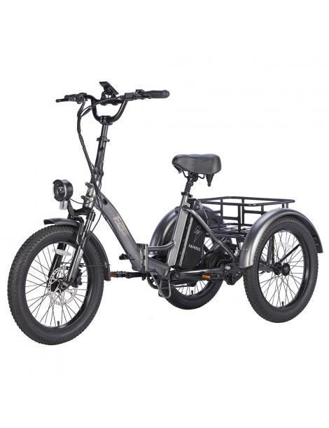 FAFREES F20 Mate Triciclo elettrico motore brushless 500W batteria 48V/18.2Ah pneumatici grassi 20*3.0 pollici - Grigio I Più Venduti
