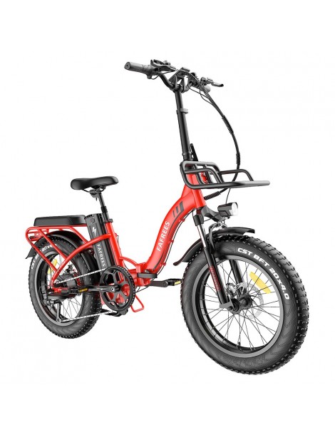 FAFREES F20 Max 20*4.0 Grassi da 20 Pollici Bicicletta Elettrica Pieghevole - Batteria al Litio da 22.5Ah 500W - Rosso Spedizione gratuita