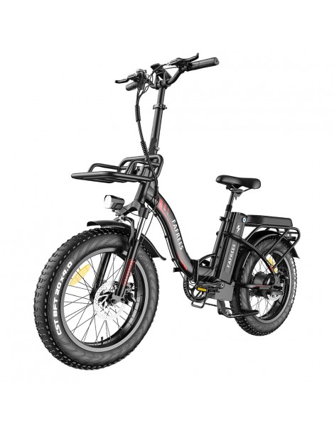 FAFREES F20 Max 20*4.0 Pneumatici Grassi da 20 Pollici Bicicletta Elettrica Pieghevole - Batteria al Litio da 22.5Ah 500W - Nero Sconto di tempo limitato
