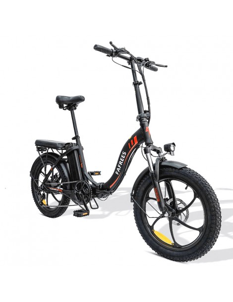 FAFREES F20 20" Bicicletta Elettrica da Città Pieghevole 250W Motore Brushless 36V 15AH Batteria al litio - Nero Prezzo di fabbrica