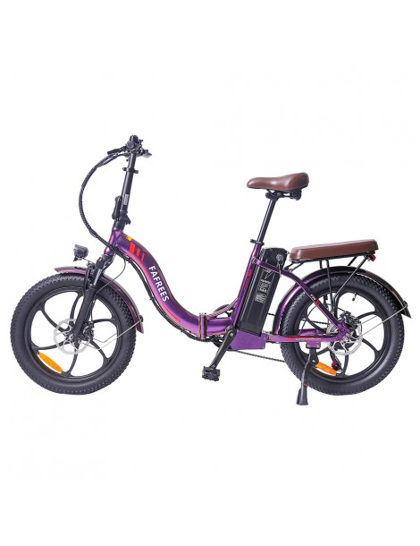 FAFREES F20 Pro 20 pollici Pneumatici Bicicletta Elettrica Pendolare Pieghevole 36V 18Ah Batteria al Litio 250W - Viola Offerta speciale