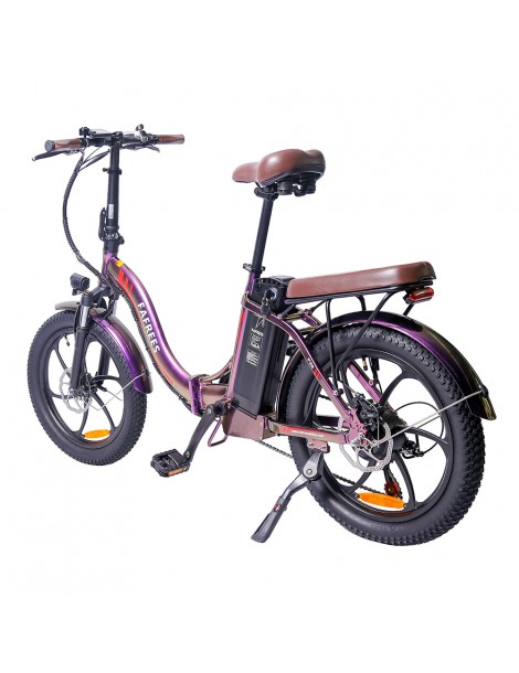 FAFREES F20 Pro 20 pollici Pneumatici Bicicletta Elettrica Pendolare Pieghevole 36V 18Ah Batteria al Litio 250W - Viola Offerta speciale