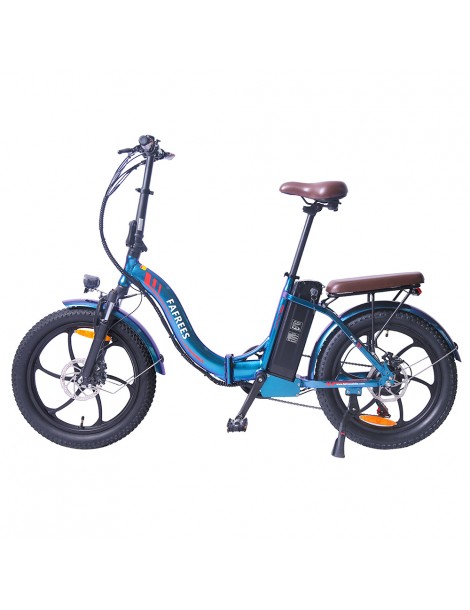 FAFREES F20 Pro 20 pollici Pneumatici Bicicletta Elettrica Pendolare Pieghevole 36V 18Ah Batteria al Litio 250W - Blu Comprare a buon mercato