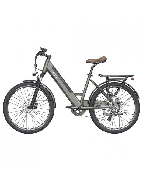 FAFREES F26 Pro 26'' E-Bike da città passo-passo 25 Km/h Motore 250W 36V 10Ah Batteria incorporata rimovibile-Grigio Flash Sale
