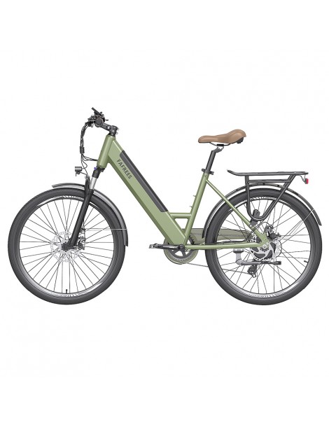 FAFREES F26 Pro 26'' E-Bike da città passo-passo 25 Km/h Motore 250W 36V 10Ah Batteria incorporata rimovibile-Verde Shopping online