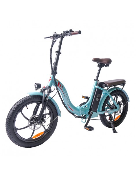 FAFREES F20 Pro 20 pollici Pneumatici Bicicletta Elettrica Pendolare Pieghevole 36V 18Ah Batteria al Litio 250W - Azzurro Offerta esclusiva