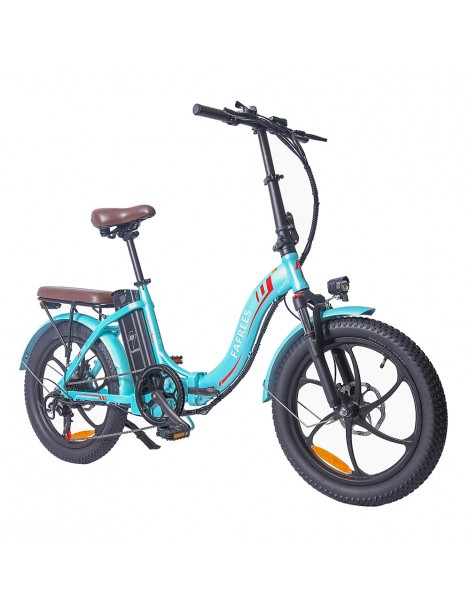 FAFREES F20 Pro 20 pollici Pneumatici Bicicletta Elettrica Pendolare Pieghevole 36V 18Ah Batteria al Litio 250W - Azzurro Offerta esclusiva