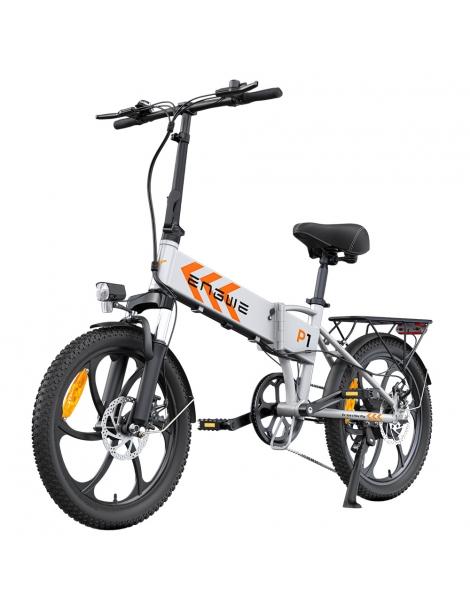 ENGWE P1 Bicicletta elettrica pieghevole pneumatico 20*3 pollici motore 250W batteria 36V 13Ah - Sliver Black Friday