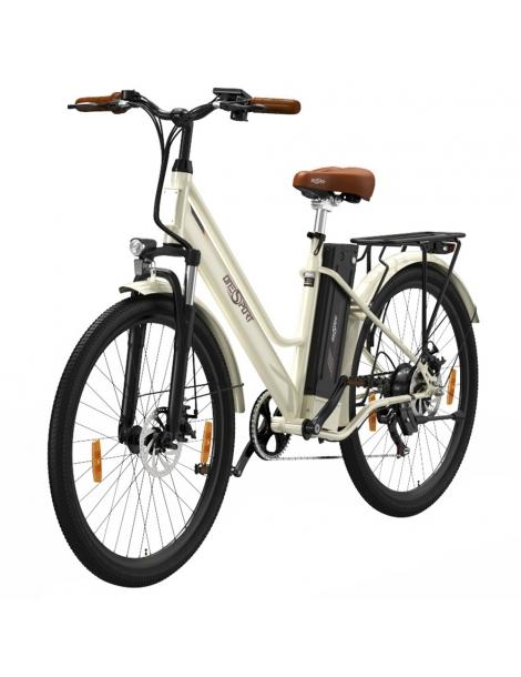 ONESPORT OT18-3 Bicicletta elettrica City pneumatici da 26*2.35 pollici motore da 250W batteria da 36V 14.4Ah - Bianco Cyber Monday