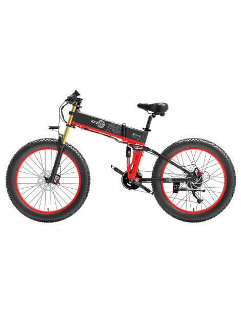 BEZIOR X-PLUS Bicicletta elettrica 1500W Motore 48V 17.5Ah Batteria - Rosso Offerta per la Festa della Mamma