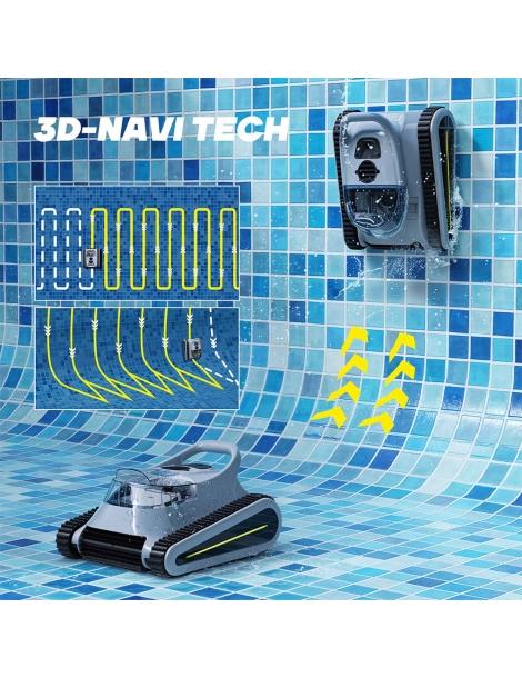 Seauto Crab Robot Piscina aspirazione 45000Pa arrampicata sulle pareti promemoria LED/vocale Enormi risparmi