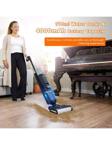 TOSIMA H1 aspirapolvere a secco senza fili batteria agli ioni di litio da 4000mAh 21 9V serbatoio dell'acqua da 910ml Sconti VIP