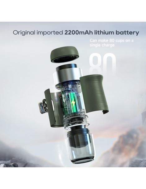 HiBREW H4B Caffettiera portatile senza fili 3 in 1 pressione 15 bar batteria ricaricabile 2200 mAh Only for today