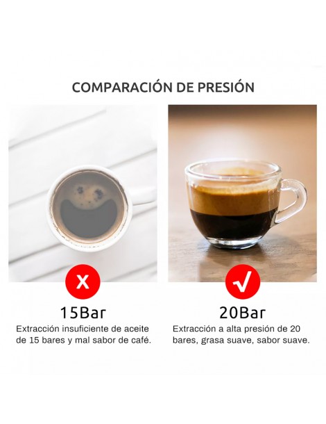 HiBREW H5 1050W Macchina da caffè 20 Bar Semi-Auto Cappuccino Espresso Capacità 1 5L Display temperatura Sostegno trimestrale