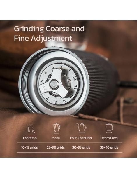 HiBREW G4A Macinacaffè manuale portatile nucleo da 36 mm Solo un giorno rimasto