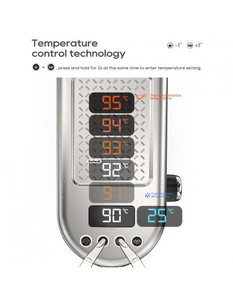 HiBREW H10B Macchina per caffè espresso pressione di estrazione 20 bar temperatura e volume della tazza regolabili - Argento Trasporto libero internazionale