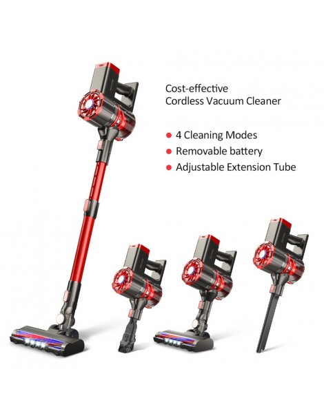 PRETTYCARE W100 Aspirapolvere a batteria Aspirazione 20KPa Duty-free