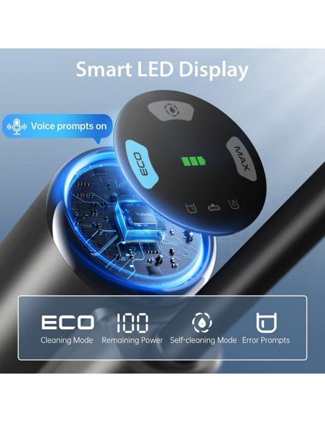 Maircle F1 Aspirapolvere lavapavimenti aspirazione 16kPa autonomia 35min display LED autopulizia - Grigio Sconti questo mese