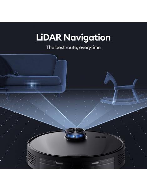 Ultenic T10 Lite Robot Aspirapolvere con navigazione LiDAR aspirazione 4500Pa auto-svuotamento Matrix Clean - Nero Italy