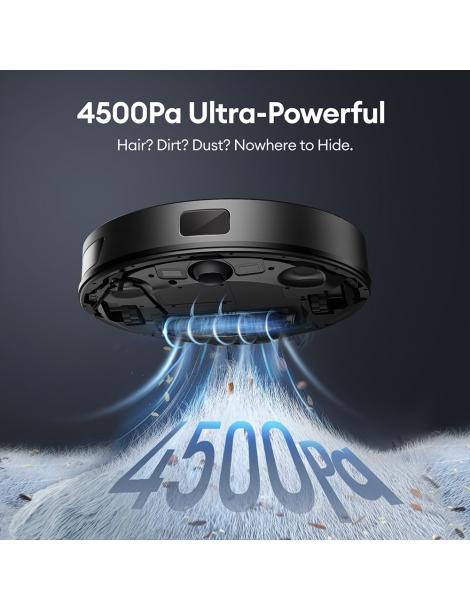 Ultenic T10 Lite Robot Aspirapolvere con navigazione LiDAR aspirazione 4500Pa auto-svuotamento Matrix Clean - Nero Italy