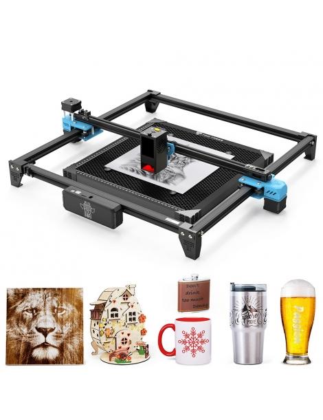 TWO TREES TTS-20 Pro 20W Laser Engraver Cutter con kit di assistenza pneumatica letto laser 0.08*0.08mm 418x418mm Sconto