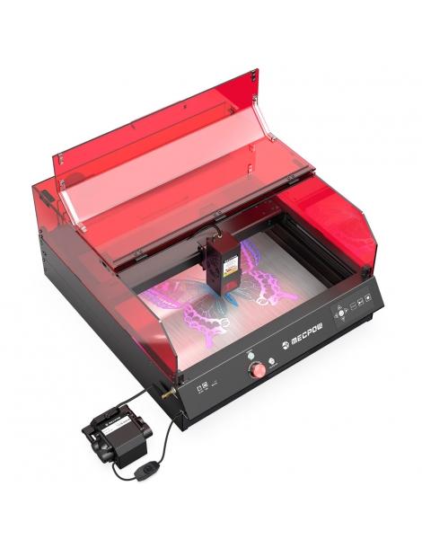 Mecpow X4 Pro Macchina per Incisione Laser 22W con Telecamera Integrata Copertura Protettiva in Acrilico FDA Classe 1 Vendite Flash