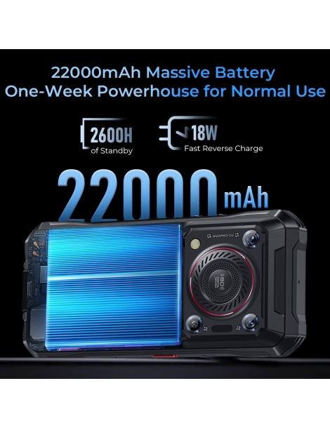OUKITEL WP33 Pro 6 6 pollici FHD telefono robusto 5G MTK Dimensity 6100 + 24GB (8 + 16) RAM + 256GB ROM Moda