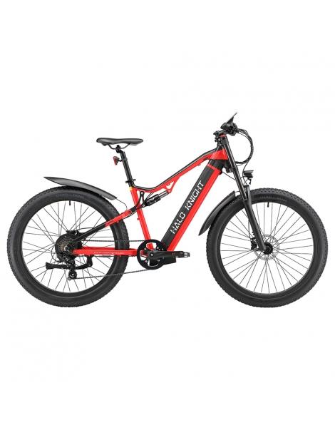 Halo Knight H03 MTB Bicicletta elettrica motore 1000W batteria 48V 19.2Ah pneumatico 27.5*3.0 pollici - Rosso Offerta speciale
