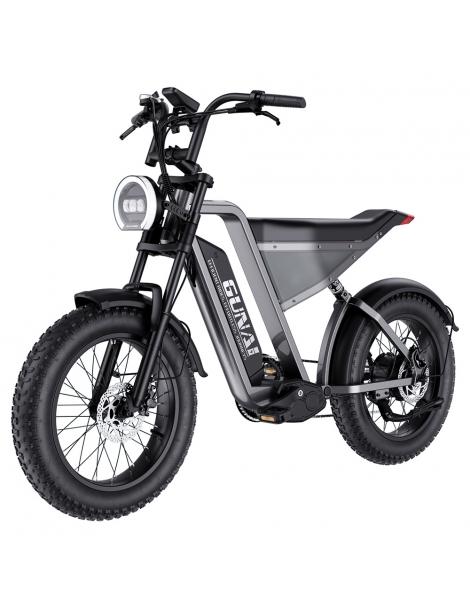GUNAI-Y Bicicletta elettrica motore 1000W batteria 48V 18Ah pneumatici grassi 20*4.0 pollici velocità massima 60km/h - Nero Fornitura limitata
